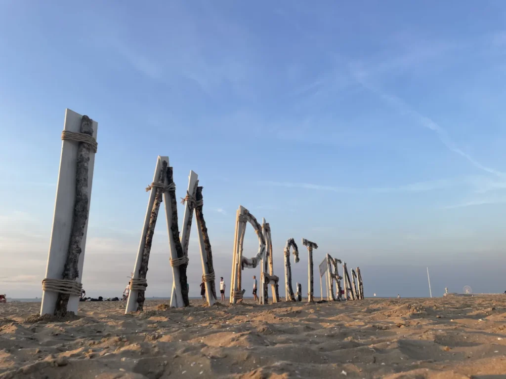 Impact on the beach